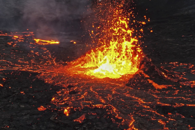 Event et formation d'un champ de lave - 0mn 29s